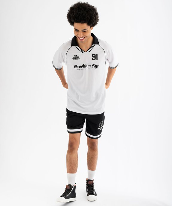 Tee-shirt de sport manches courtes en maille légère homme vue4 - GEMO (HOMME) - GEMO