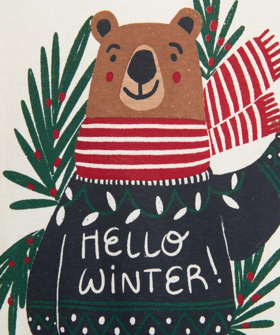 Tee-shirt manches longues motif Noël garçon vue2 - GEMO 4G GARCON - GEMO