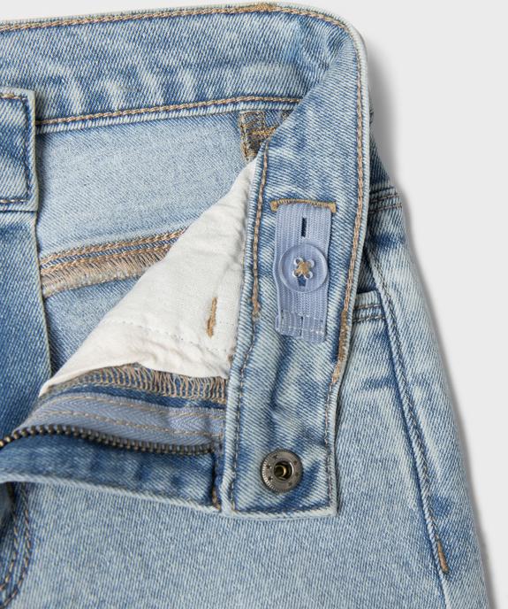 Jean flare avec taille ajustable fille vue3 - GEMO (ENFANT) - GEMO