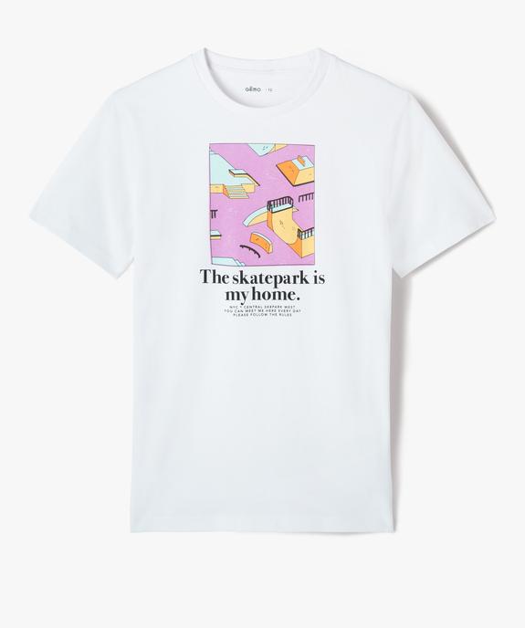 Tee-shirt garçon à manches courtes avec motif sur le buste vue1 - GEMO (JUNIOR) - GEMO