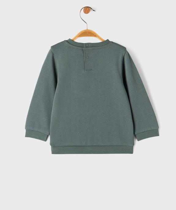 Sweat avec motif lion bébé garçon vue3 - GEMO 4G BEBE - GEMO