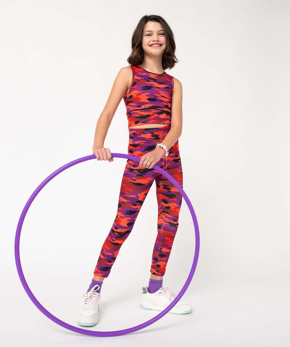 Débardeur fille coupe courte pour le sport vue5 - GEMO (JUNIOR) - GEMO