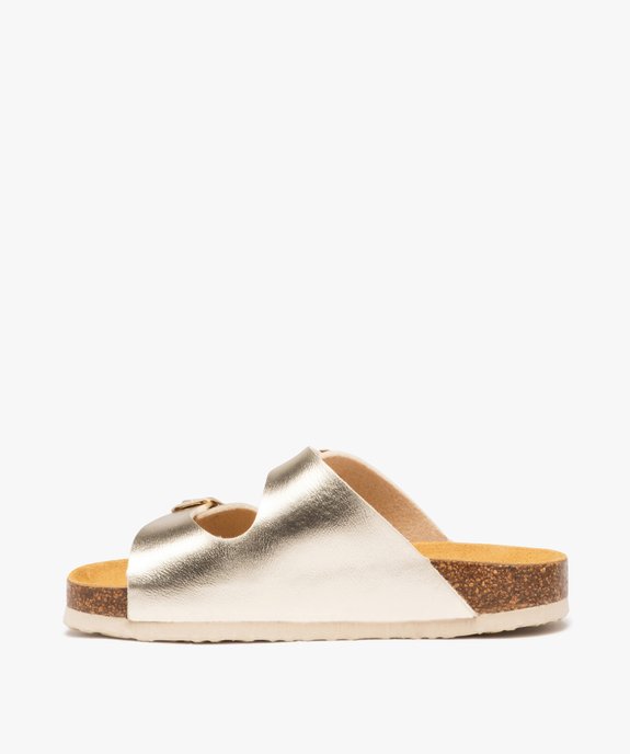 Mules fille unies à larges brides à boucle brillantes vue3 - LOVELY WINGS GEMO FOR GOOD - GEMO