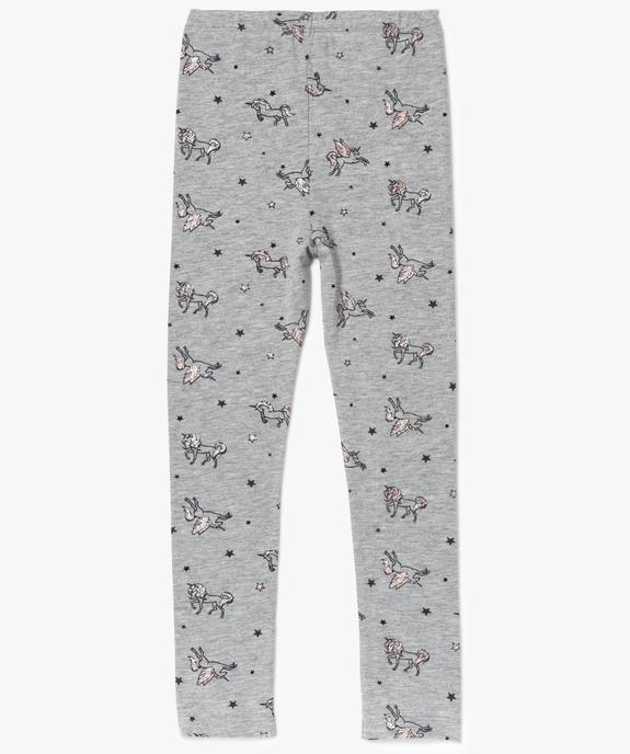 Legging long à motifs licornes vue2 - GEMO (ENFANT) - GEMO