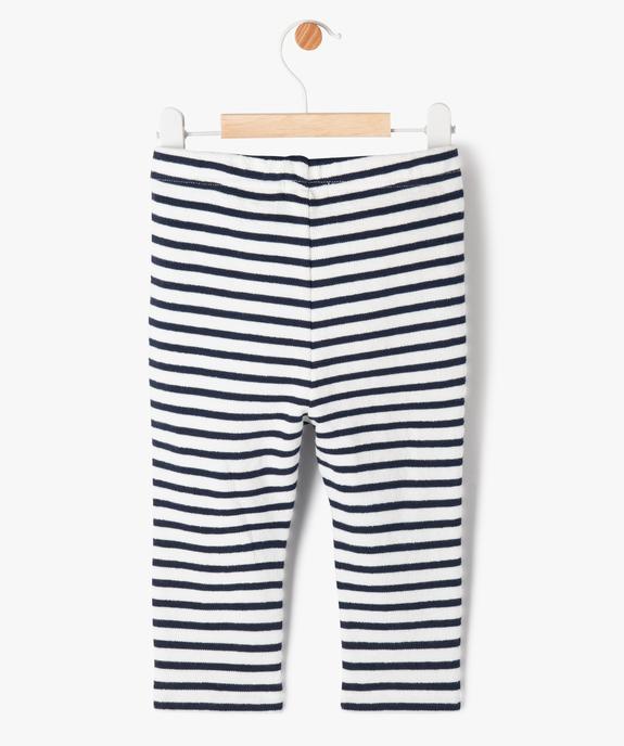Legging en maille imprimée et texturée bébé garçon vue3 - GEMO(BEBE DEBT) - GEMO