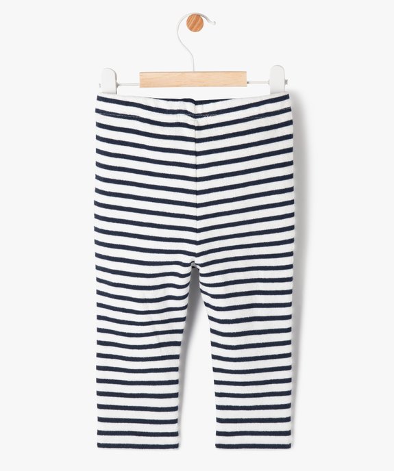 Legging en maille imprimée et texturée bébé garçon vue3 - GEMO(BEBE DEBT) - GEMO