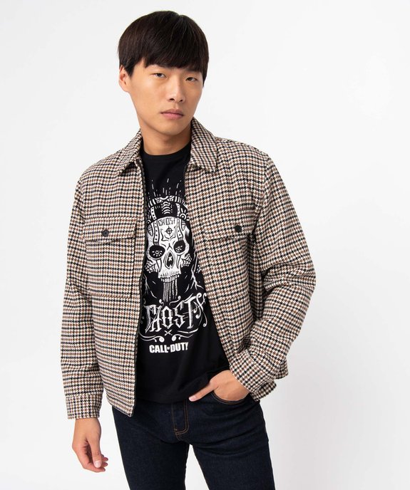 Tee-shirt homme avec motif tête de mort - Call of Duty vue5 - CALL OF DUTY - GEMO