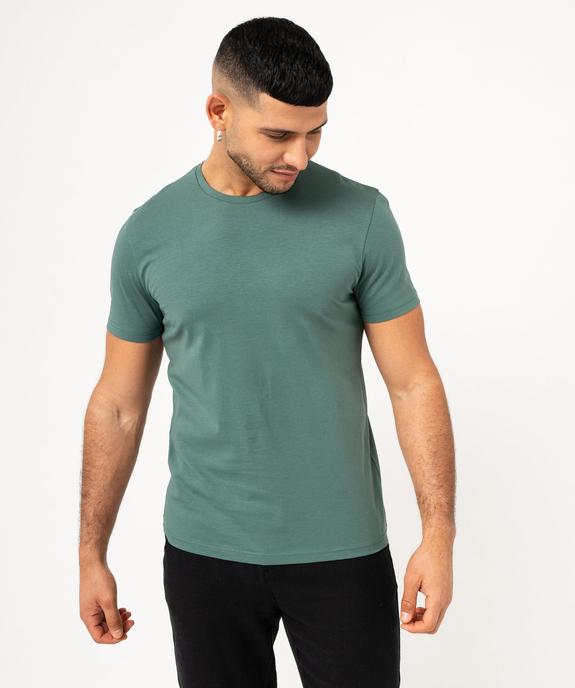 Tee-shirt à manches courtes et col rond homme vue1 - GEMO 4G HOMME - GEMO