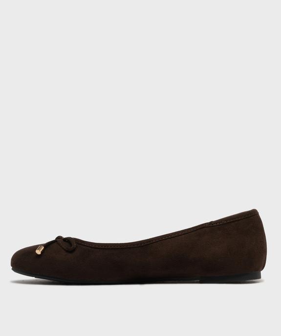 Ballerines en suédine avec noeud femme - Valentina Baldano vue3 - VALENTINA BALDA - GEMO