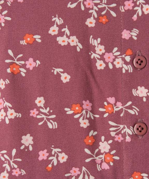 Robe bébé fille à manches longues à motifs fleuris vue2 - GEMO(BEBE DEBT) - GEMO