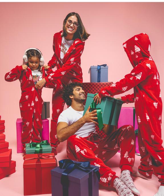 Combinaison pyjama zippée spéciale Noël homme vue6 - GEMO(HOMWR HOM) - GEMO