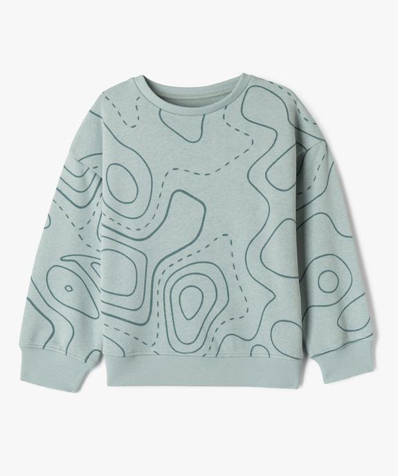 Sweat oversize intérieur bouclette garçon vue1 - GEMO (ENFANT) - GEMO