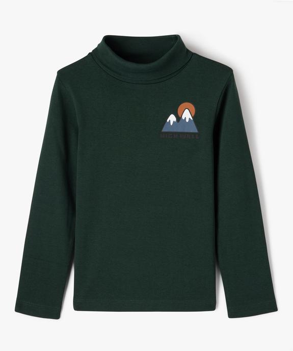 Tee-shirt col roulé imprimé garçon vue1 - GEMO 4G GARCON - GEMO