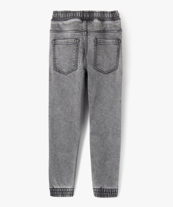 Pantalon jogger taille élastique garçon vue5 - GEMO (ENFANT) - GEMO