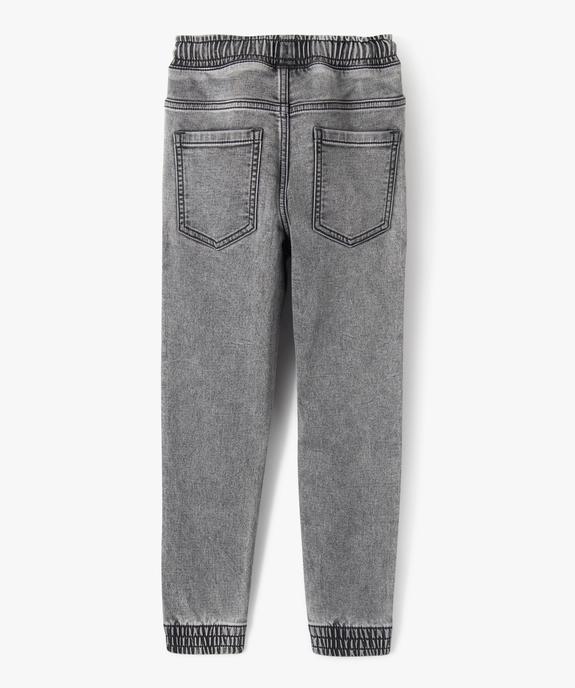 Pantalon jogger taille élastique garçon vue5 - GEMO (ENFANT) - GEMO