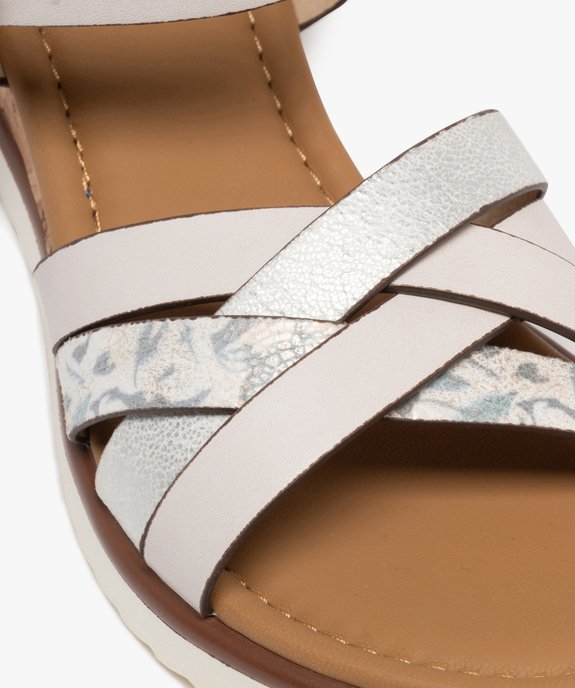 Sandales à brides avec talon compensé femme - Valentina Baldano vue6 - VALENTINA BALDA - GEMO