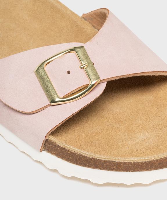 Mules 1 bride à boucle et semelle intérieure cuir femme - Valentina Baldano vue6 - VALENTINA BALDA - GEMO