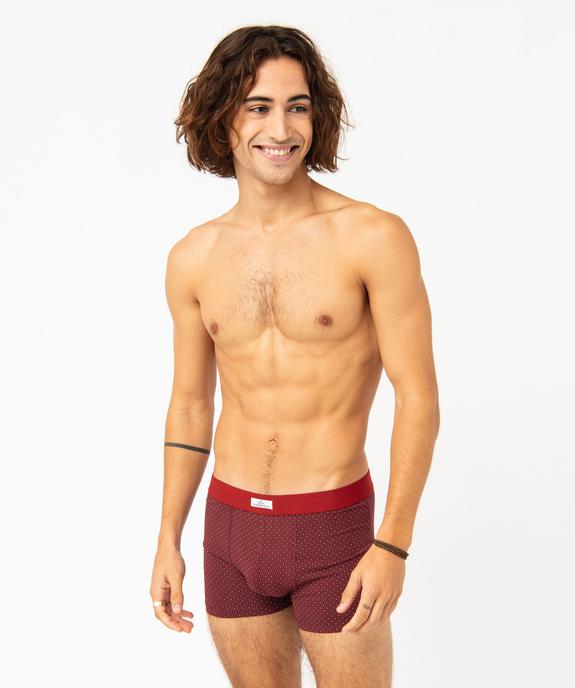 Boxer homme en coton stretch extensible (lot de 2) vue3 - GEMO 4G HOMME - GEMO