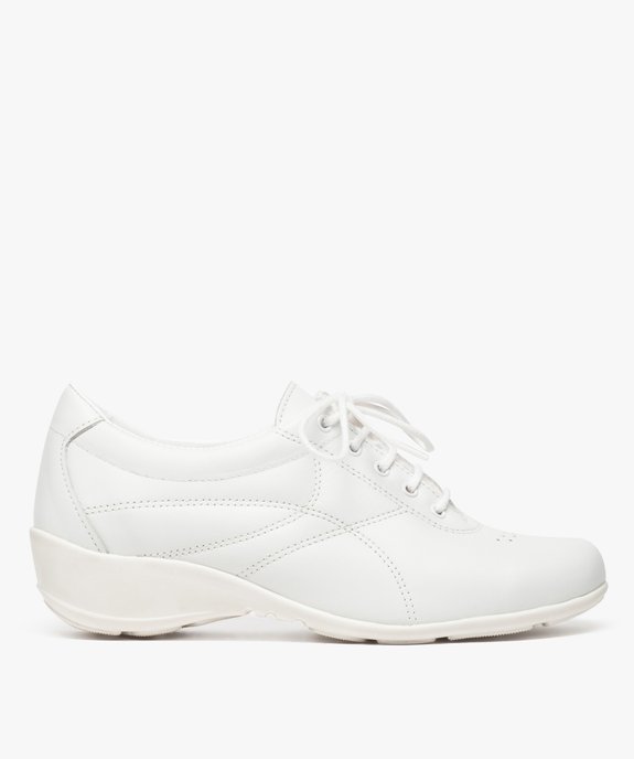 Derbies femme confort dessus cuir à talon compensé - Bopy vue1 - UMO - GEMO
