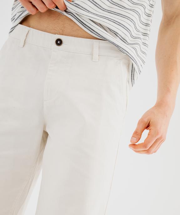 Bermuda chino coupe regular en coton stretch homme vue2 - GEMO 4G HOMME - GEMO