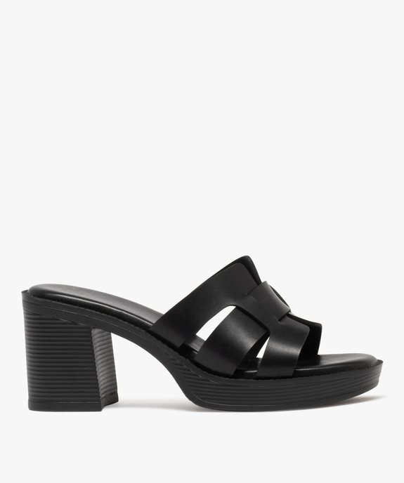 Mules à talon haut et bout ouvert femme vue1 - FOLLOW ME - GEMO