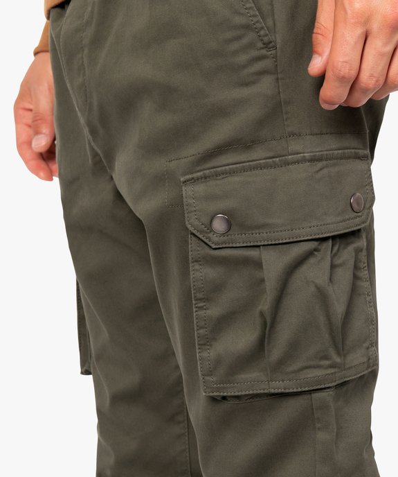 Pantalon homme jogger à poches latérales vue5 - GEMO (HOMME) - GEMO