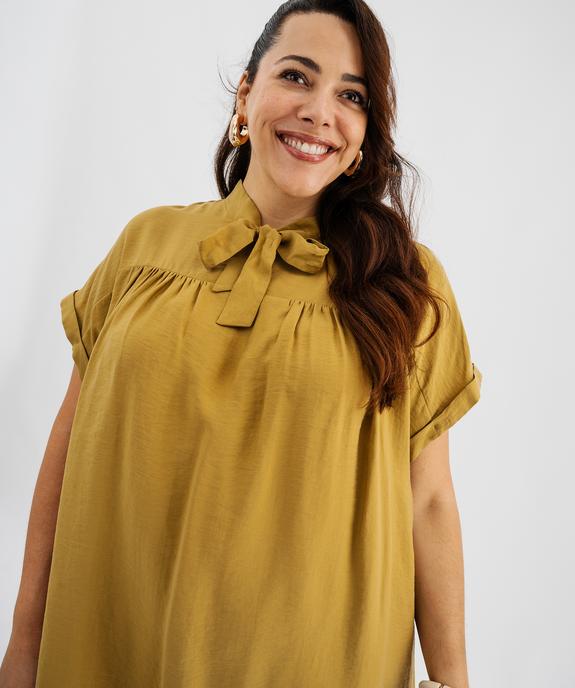 Robe courte fluide femme grande taille vue2 - GEMO 4G GT - GEMO