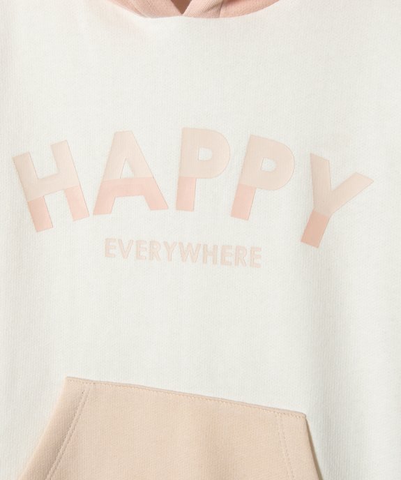 Robe fille forme sweat à capuche vue2 - GEMO (ENFANT) - GEMO