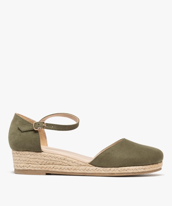 Chaussures en suédine à talon compensé en corde femme vue1 - VALENTINA BALDA - GEMO