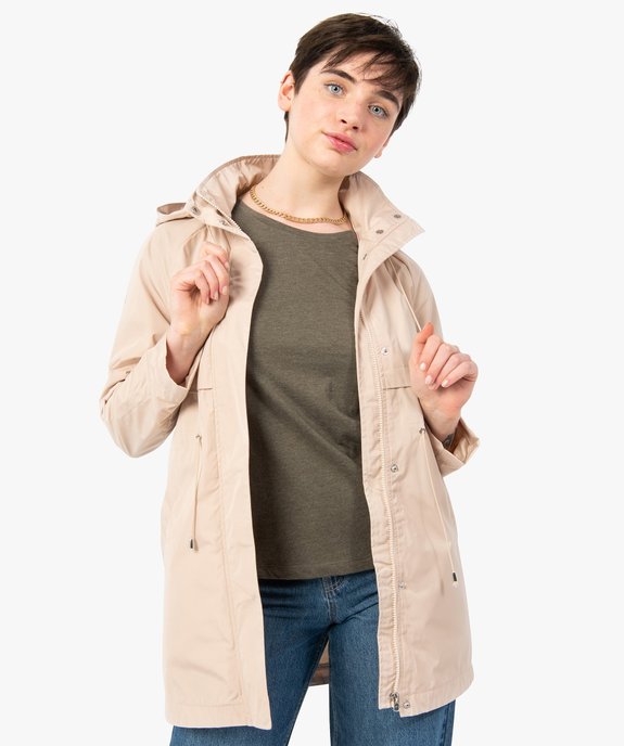 Parka femme imperméable à capuche vue1 - GEMO(FEMME PAP) - GEMO