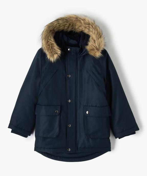 Parka déperlante avec doublure chaude et capuche garçon vue2 - GEMO 4G GARCON - GEMO