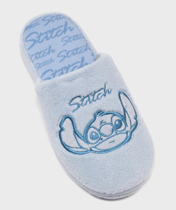 Chaussons mules plates à motif brodé femme - Stitch vue5 - LILO & STITCH - GEMO