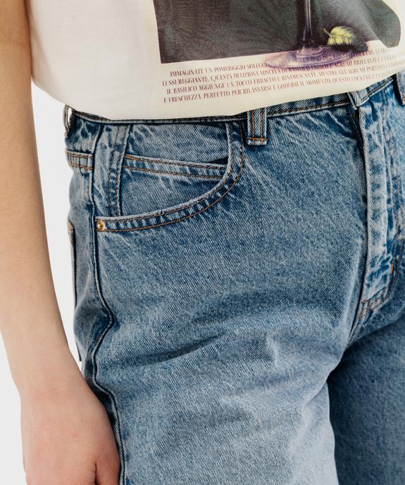 Jean wide leg taille haute femme vue2 - GEMO 4G FEMME - GEMO
