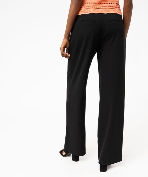 Pantalon fluide coupe large taille haute femme vue3 - GEMO(FEMME PAP) - GEMO