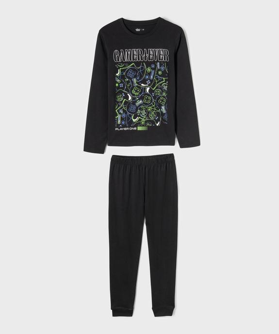 Pyjama en coton avec motif jeu vidéo garçon vue1 - GEMO 4G GARCON - GEMO