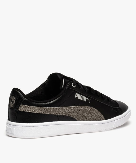 Baskets femme avec bandes pailletées sur les côtés vue4 - PUMA - GEMO
