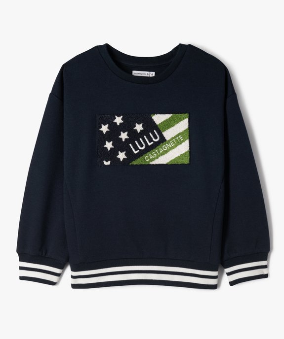 Sweat en molleton piqué imprimé garçon - LuluCastagnette vue2 - LULUCASTAGNETTE - GEMO