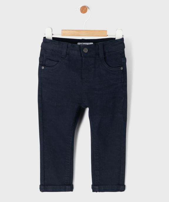 Pantalon slim extensible au coloris unique bébé garçon vue1 - GEMO(BEBE DEBT) - GEMO