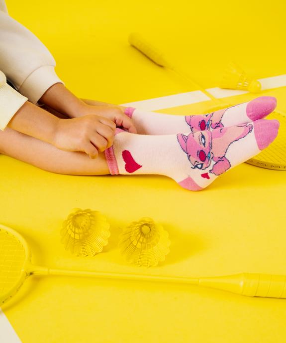 Chaussettes hautes imprimées Stitch et Angel fille (lot de 5) - Disney vue1 - LILO & STITCH - GEMO