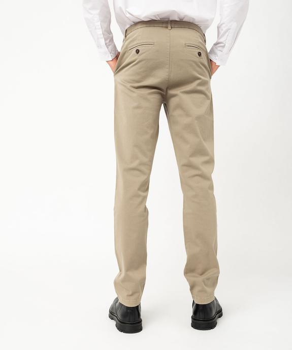 Pantalon chino coupe Slim homme vue3 - GEMO 4G HOMME - GEMO