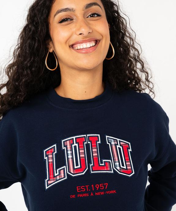 Sweat à col amovible en molleton doux femme - LuluCastagnette vue6 - LULUCASTAGNETTE - GEMO
