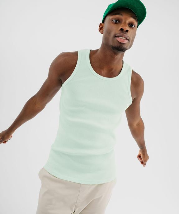 Débardeur en maille côtelée homme vue2 - GEMO 4G HOMME - GEMO