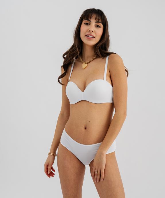 Soutien-gorge bandeau avec bretelles amovibles vue3 - GEMO(HOMWR FEM) - GEMO