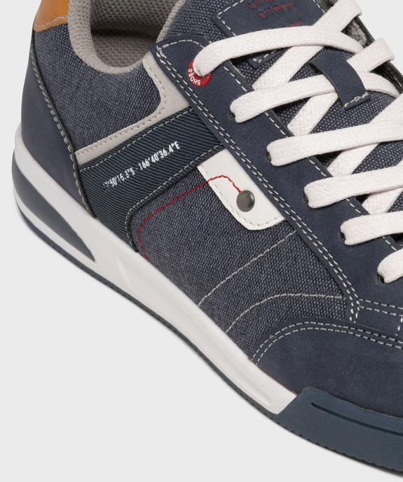 Baskets en toile denim homme - Urban Steps vue6 - URBAN STEPS - GEMO