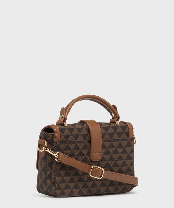 Sac à main compact imprimé à bandoulière amovible femme vue2 - GEMO (ACCESS) - GEMO