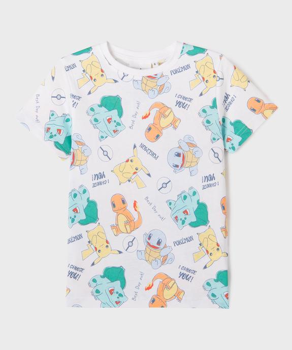 Tee-shirt manches courtes imprimé garçon - Pokemon vue1 - POKEMON - GEMO