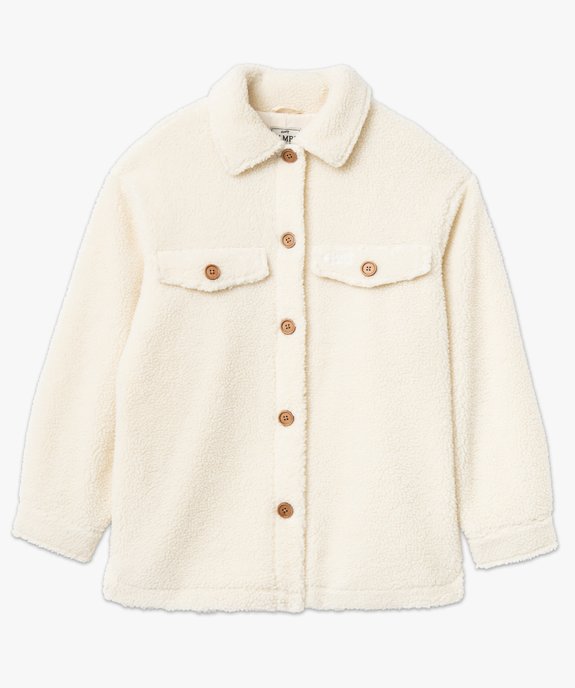 Blouson en sherpa avec col chemise femme - Camps United vue4 - CAMPS UNITED - GEMO