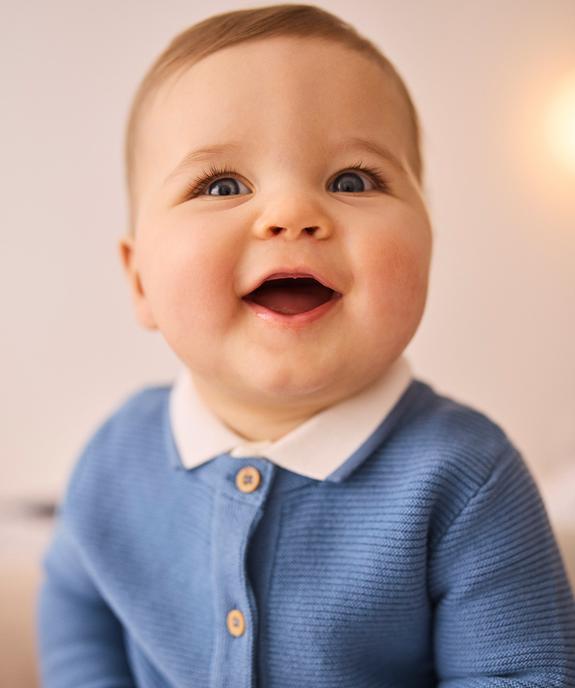 Gilet brassière en coton bébé garçon LuluCastagnette vue2 - LULUCASTAGNETTE - GEMO