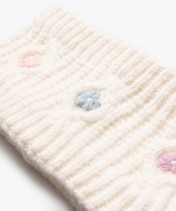 Tour de cou torsadé doublure polaire bébé fille vue2 - GEMO 4G BEBE - GEMO