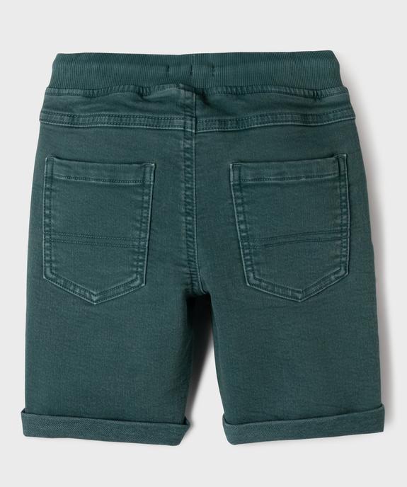 Bermuda en coton stretch facile à enfiler garçon vue2 - GEMO (ENFANT) - GEMO